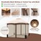 Costway 10x10 FT 2-Tier Patio Gazebo Canopy Netting Heavy-Duty Metal Easy-Setup Outdoor